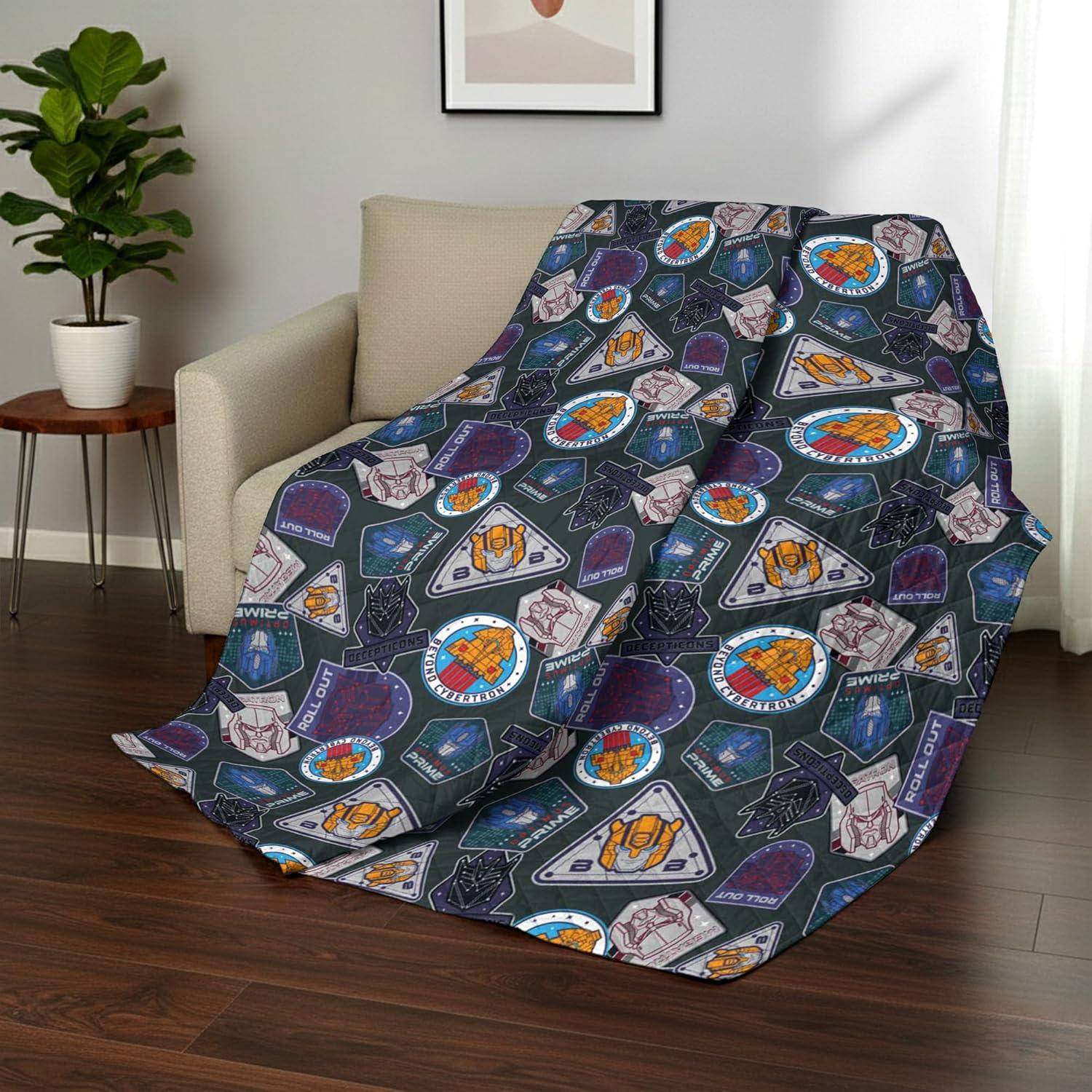 imageNorthwest Bluey Goofing Around Quilted Throw Blanket Official Cartoon Throw Blanket Featuring Bluey for Adults Boys Girls Bed Couch or Playroom 60 x 80 InchesAutobots Verus Decepticons