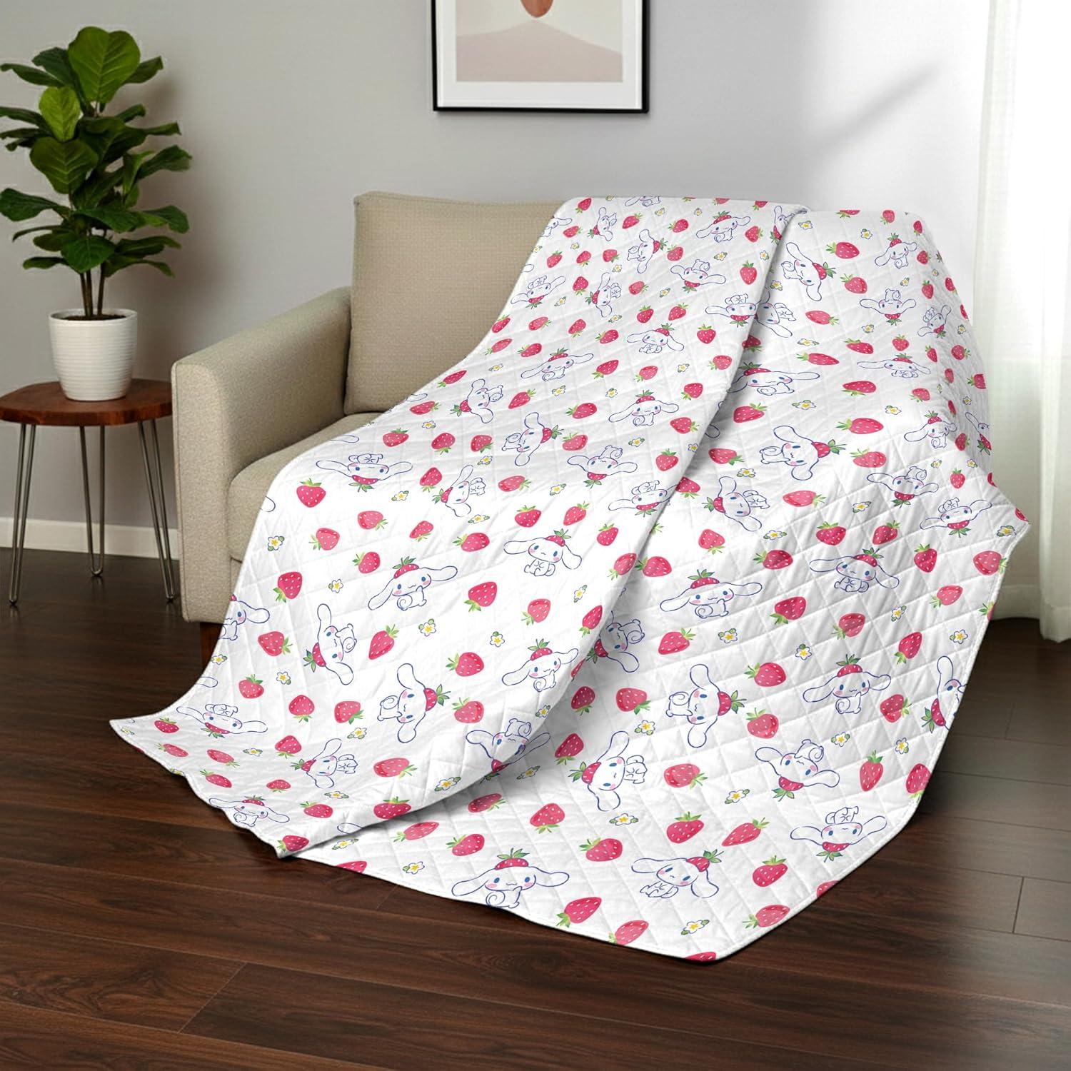 imageNorthwest Bluey Goofing Around Quilted Throw Blanket Official Cartoon Throw Blanket Featuring Bluey for Adults Boys Girls Bed Couch or Playroom 60 x 80 InchesCinnamoroll