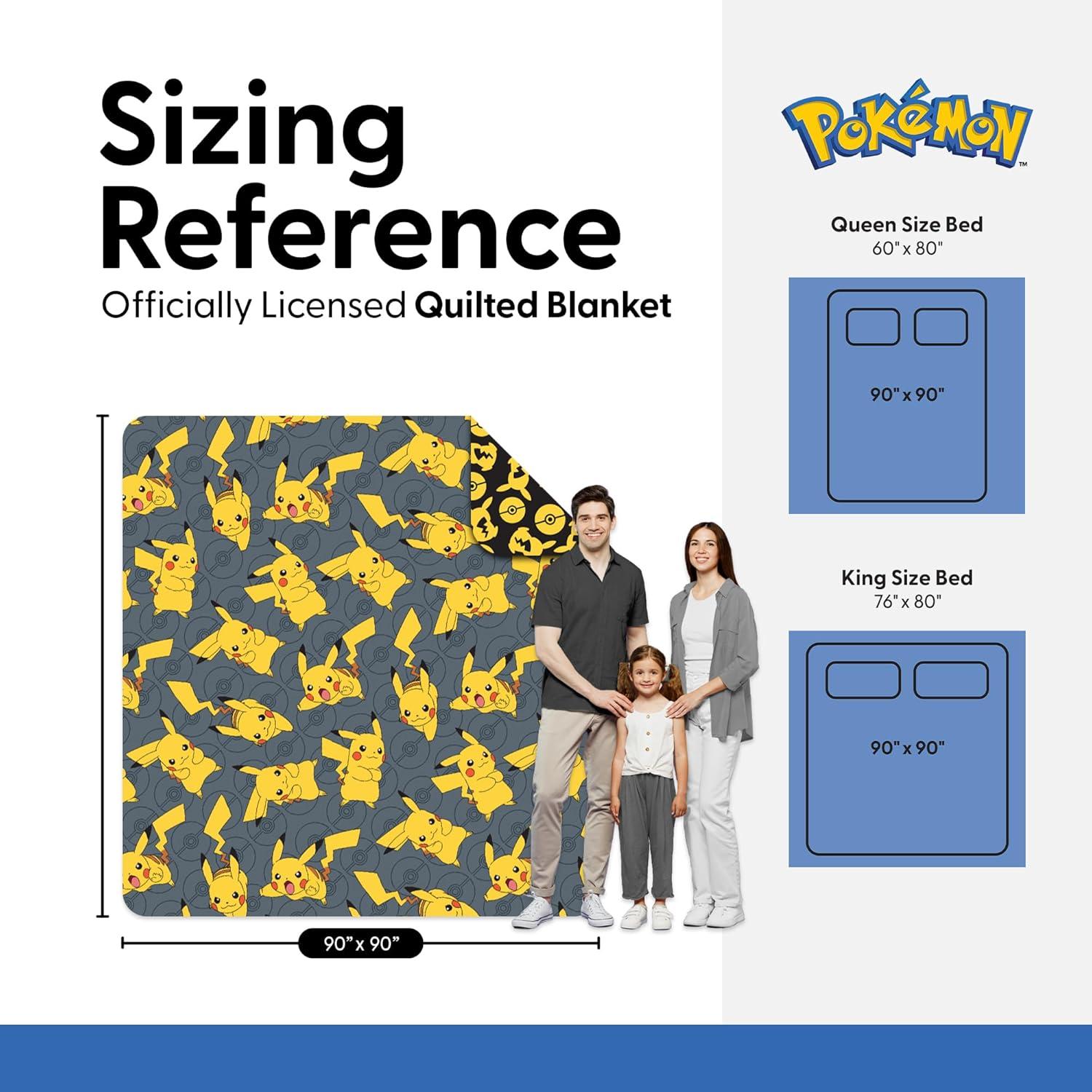 imageNorthwest Bluey Goofing Around Quilted Throw Blanket Official Cartoon Throw Blanket Featuring Bluey for Adults Boys Girls Bed Couch or Playroom 60 x 80 InchesPikachu Poke Ball