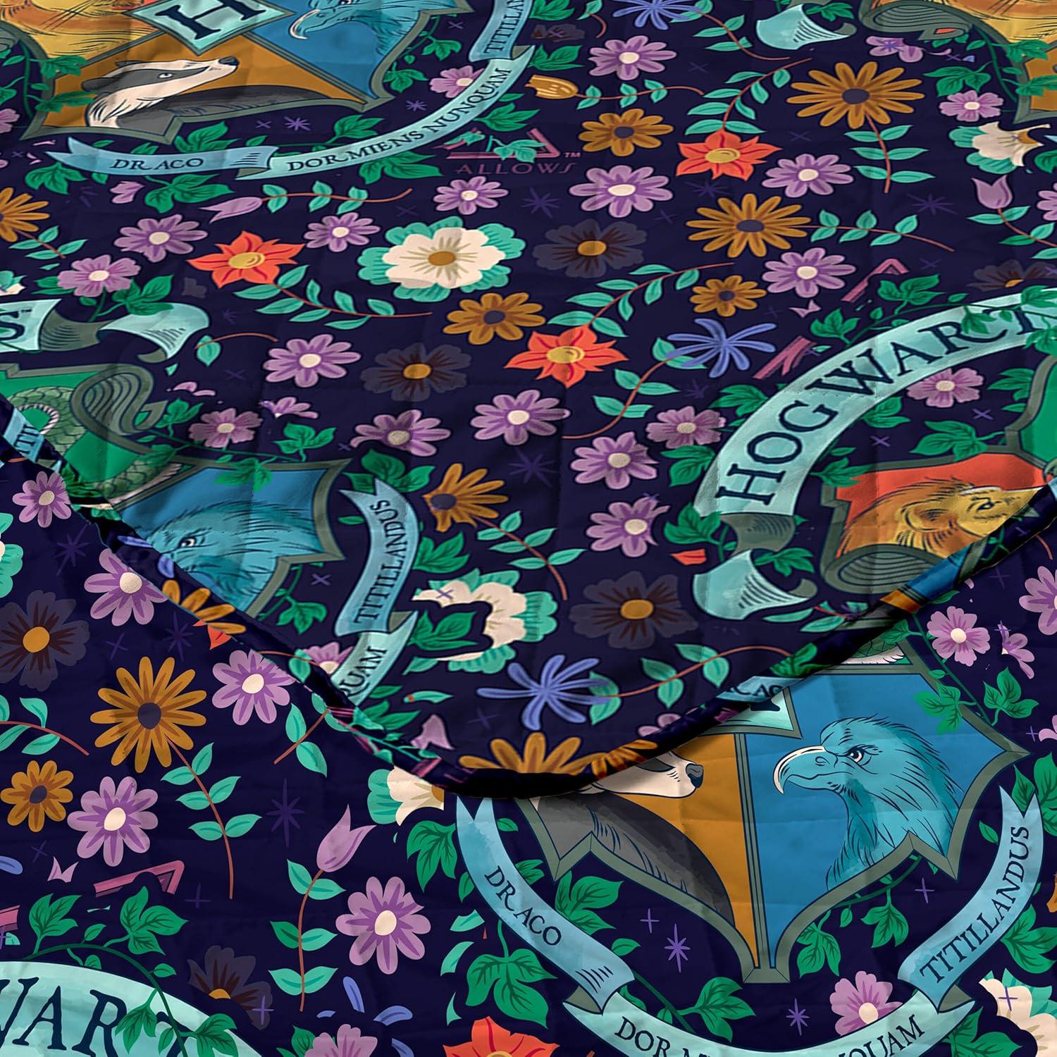 imageNorthwest Bluey Goofing Around Quilted Throw Blanket Official Cartoon Throw Blanket Featuring Bluey for Adults Boys Girls Bed Couch or Playroom 60 x 80 InchesHarry Potter Botanical Crests