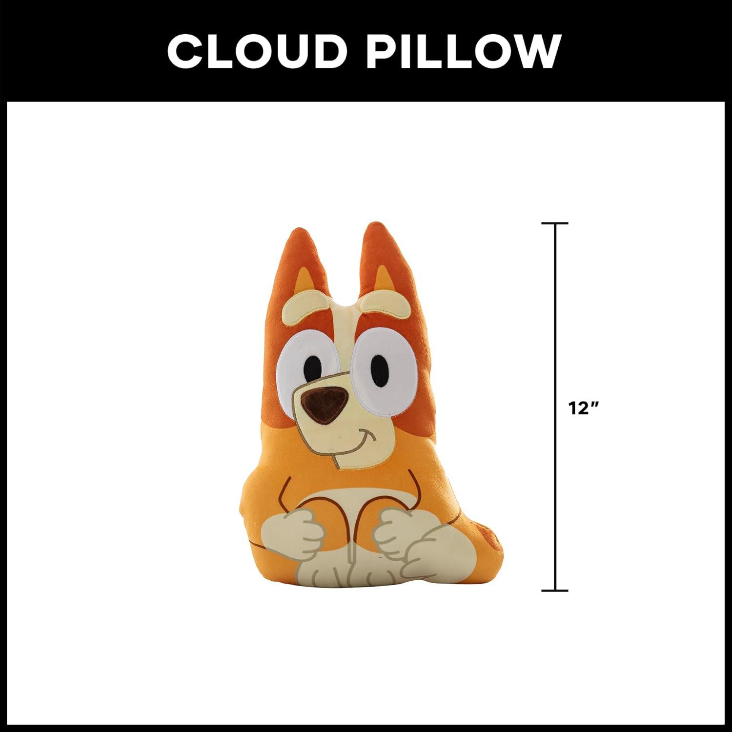 imageNorthwest Bluey Happy Bingo Cloud Pillow 12 Plush Kids Stuffed Toy Cartoon Character Bedroom Decor Gift for Girls amp BoysHappy Bingo