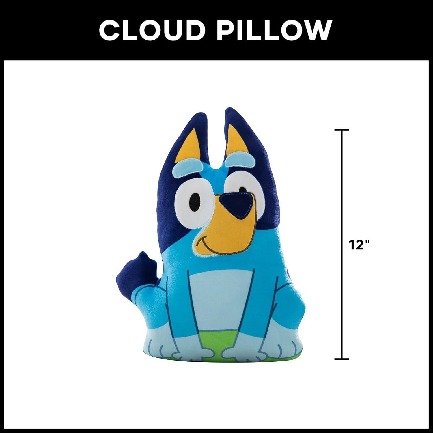 imageNorthwest Bluey Happy Bingo Cloud Pillow 12 Plush Kids Stuffed Toy Cartoon Character Bedroom Decor Gift for Girls amp BoysHappy Bluey