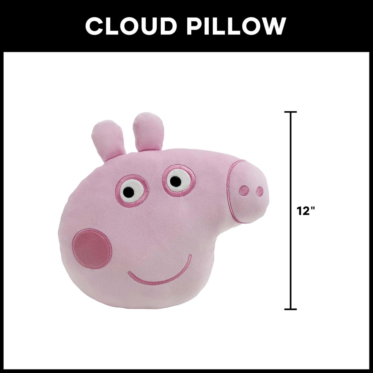 imageNorthwest Bluey Happy Bingo Cloud Pillow 12 Plush Kids Stuffed Toy Cartoon Character Bedroom Decor Gift for Girls amp BoysPeppa Smiles