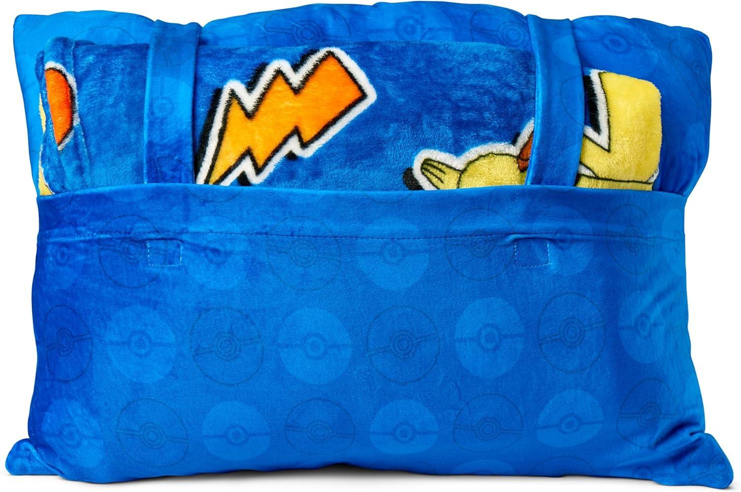 imageNorthwest Bluey Party Pups Silk Touch Throw Blanket 50 x 60 Inches with Bluey Plush Pocket Pillow 14 x 20 Inches Comfy amp Cozy Bluey Blanket amp Pillow Set for Boys and GirlsPika Pika