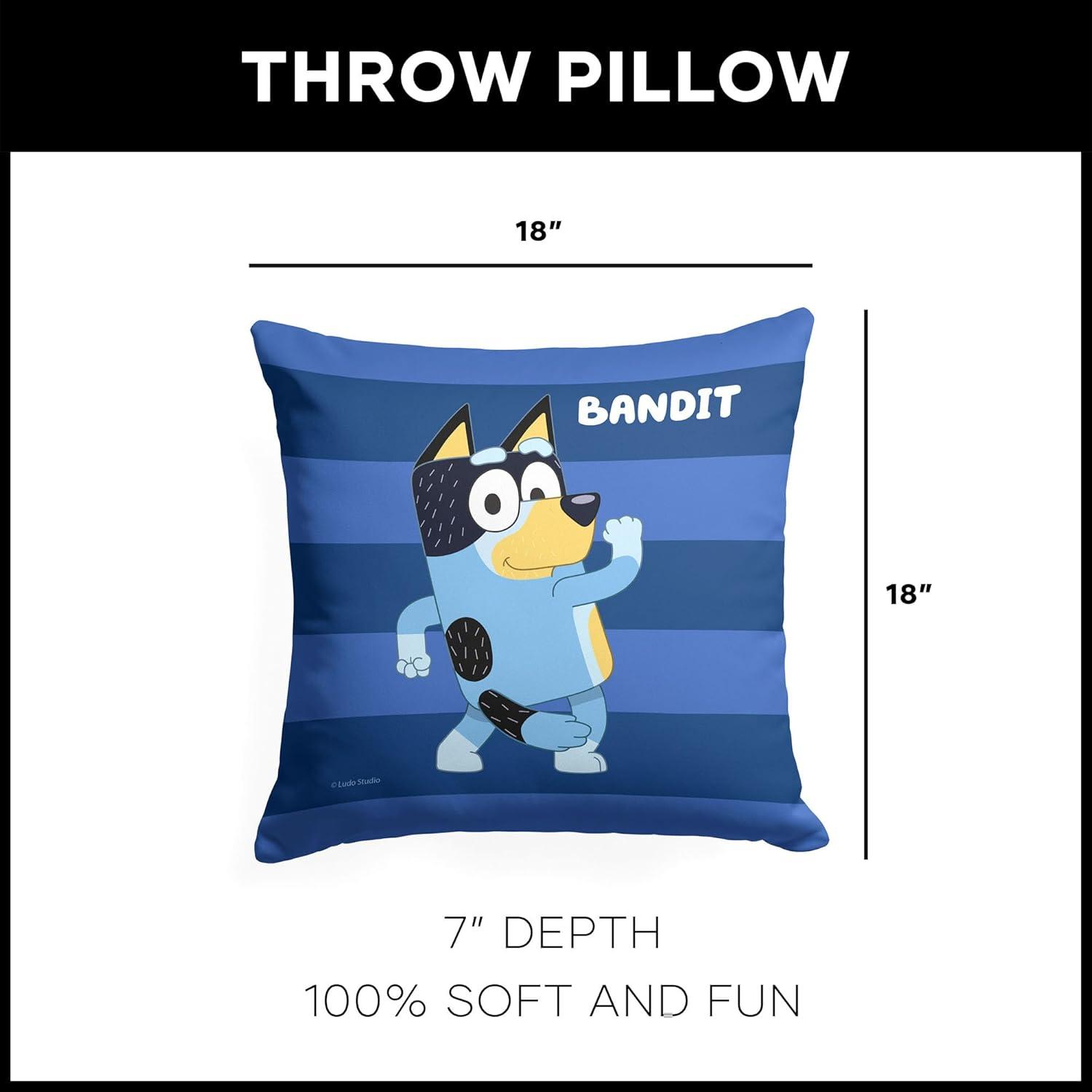 imageNorthwest Bluey Pillow 18 x 18 Roll Call BingoRoll Call Bandit