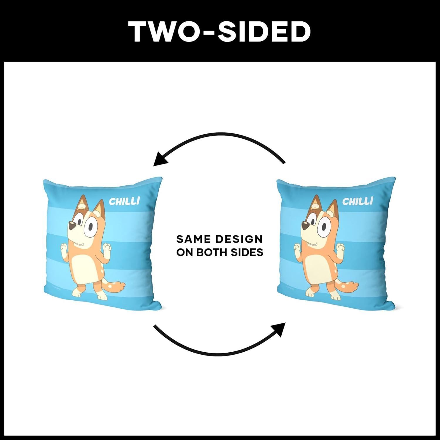 imageNorthwest Bluey Pillow 18 x 18 Roll Call BingoRoll Call Chilli