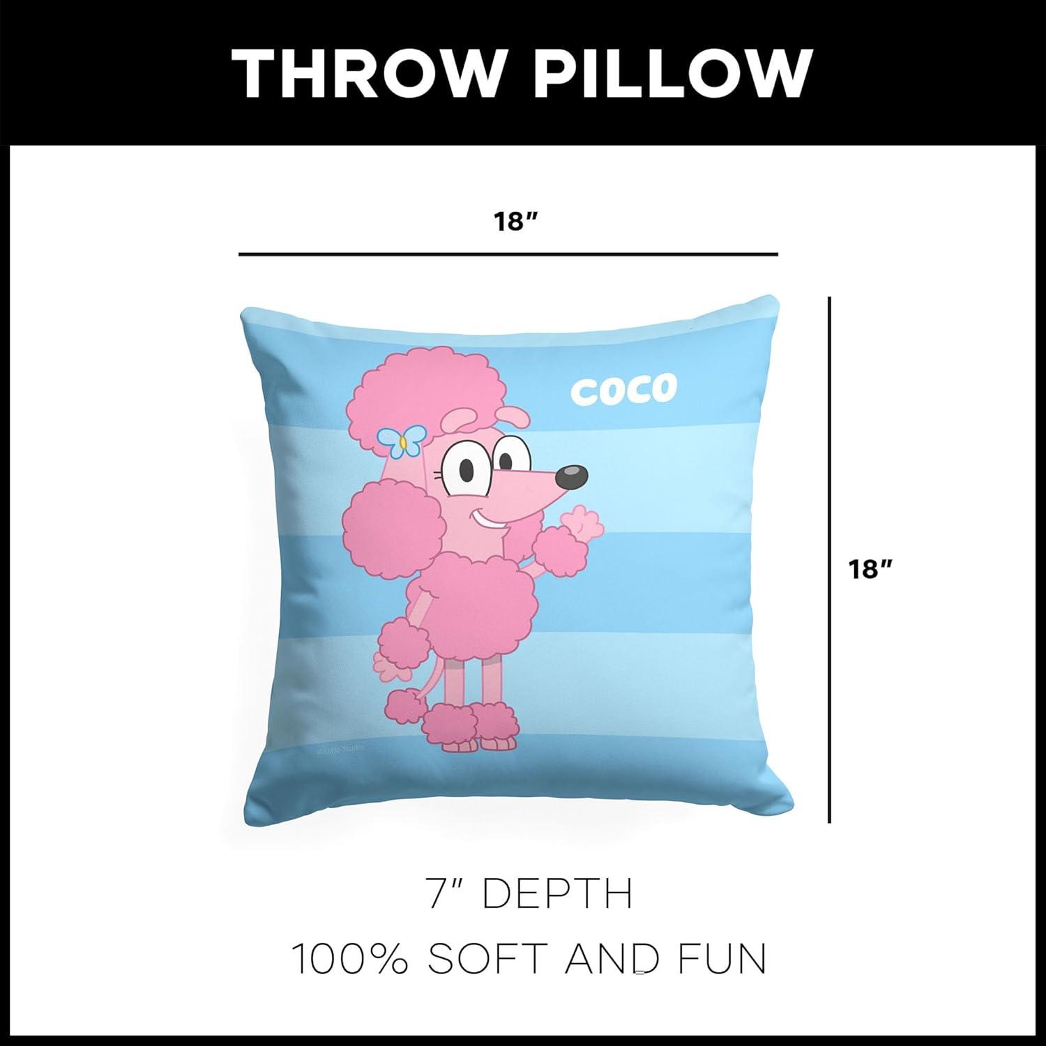 imageNorthwest Bluey Pillow 18 x 18 Roll Call BingoRoll Call Coco