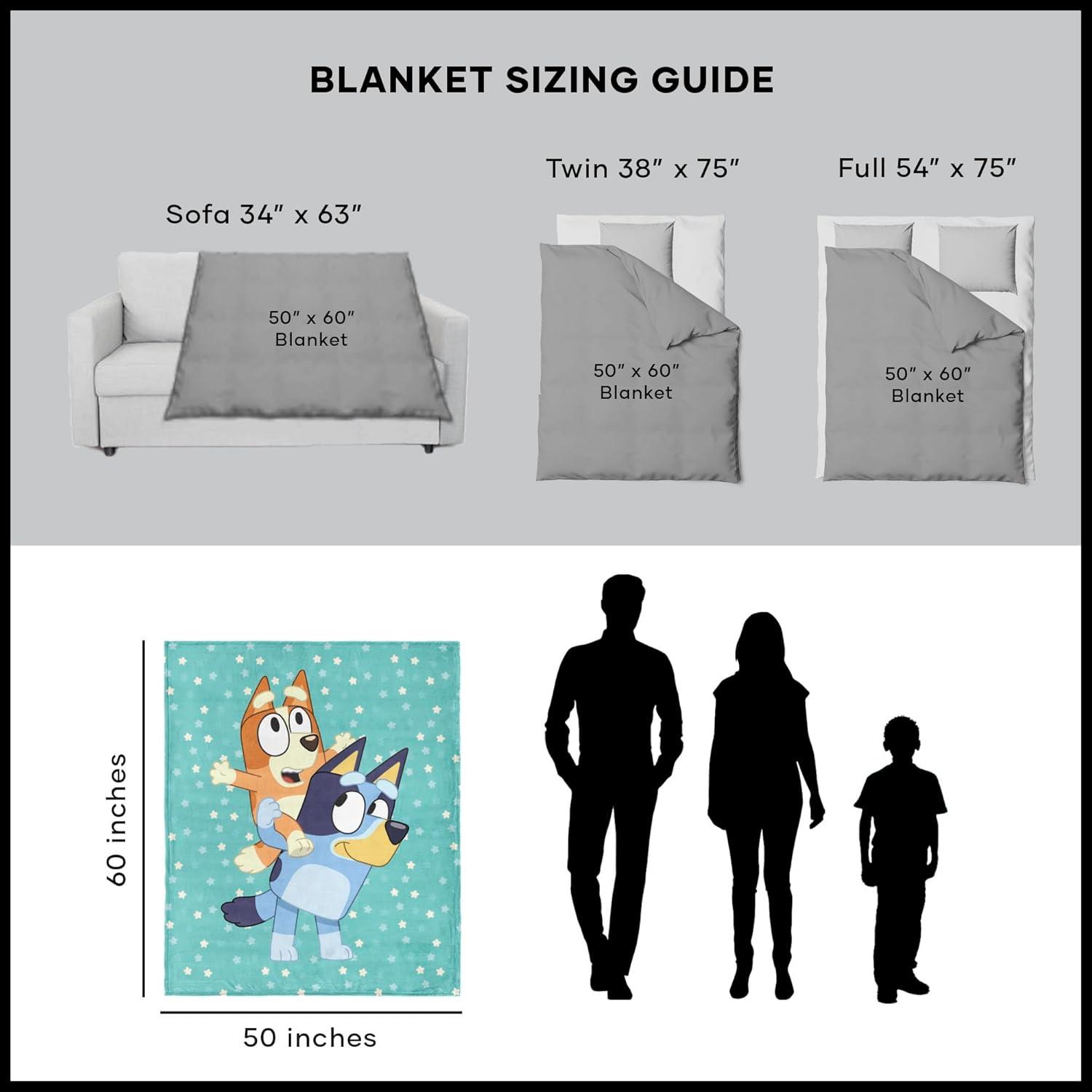 imageNorthwest Bluey Silk Touch Throw Blanket 50 x 60 Roll Call BanditBig Play