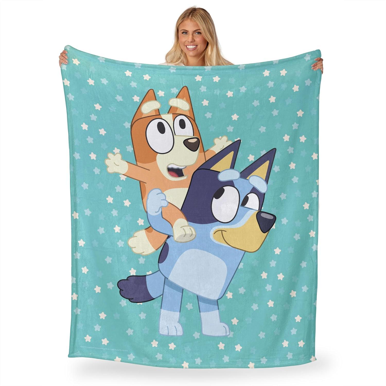 imageNorthwest Bluey Silk Touch Throw Blanket 50 x 60 Roll Call BanditBig Play