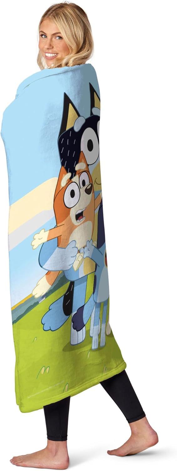 imageNorthwest Bluey Silk Touch Throw Blanket 50 x 60 Roll Call BanditHeeler Family