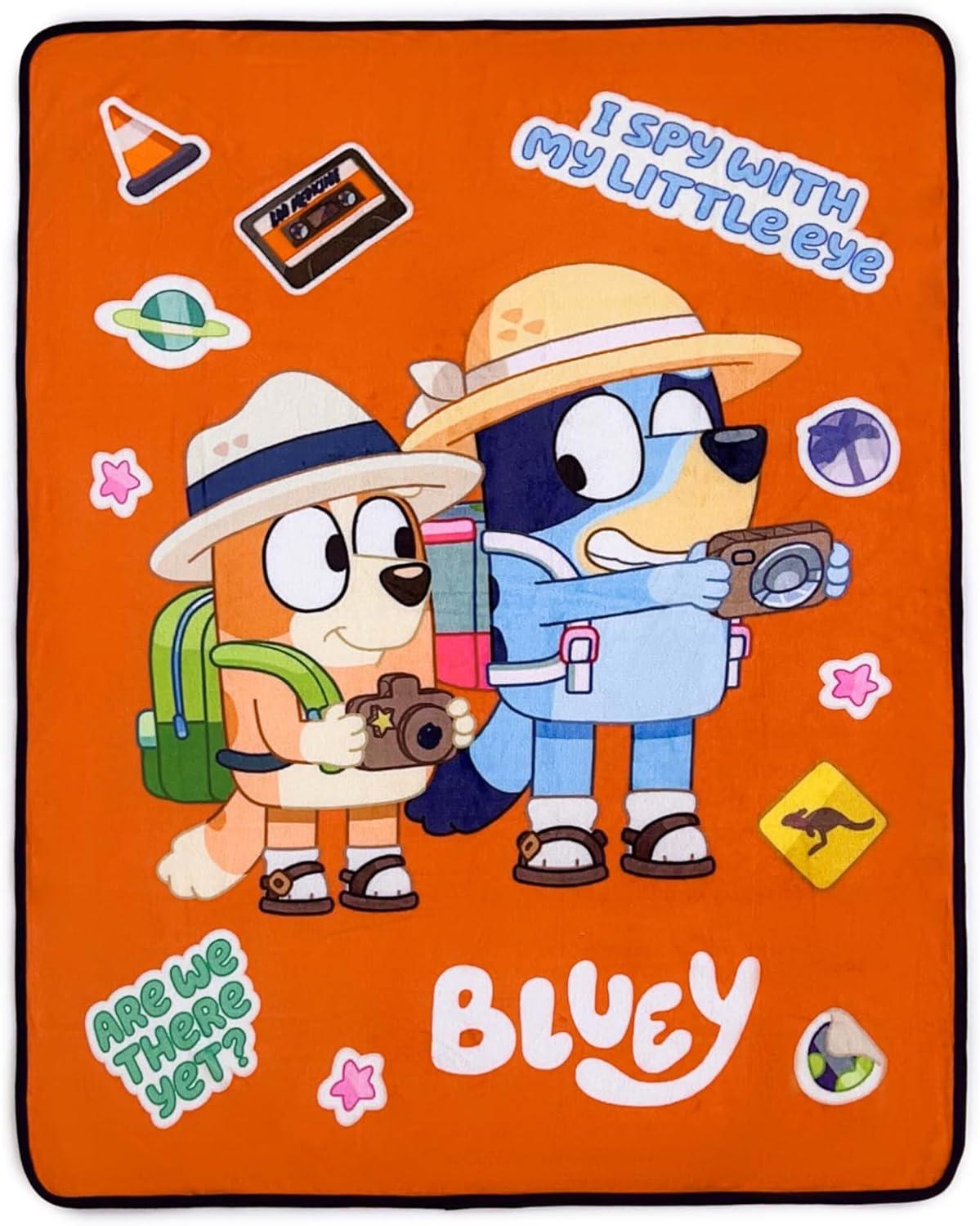 imageNorthwest Bluey Silk Touch Throw Blanket 50 x 60 Roll Call BanditRoad Trip