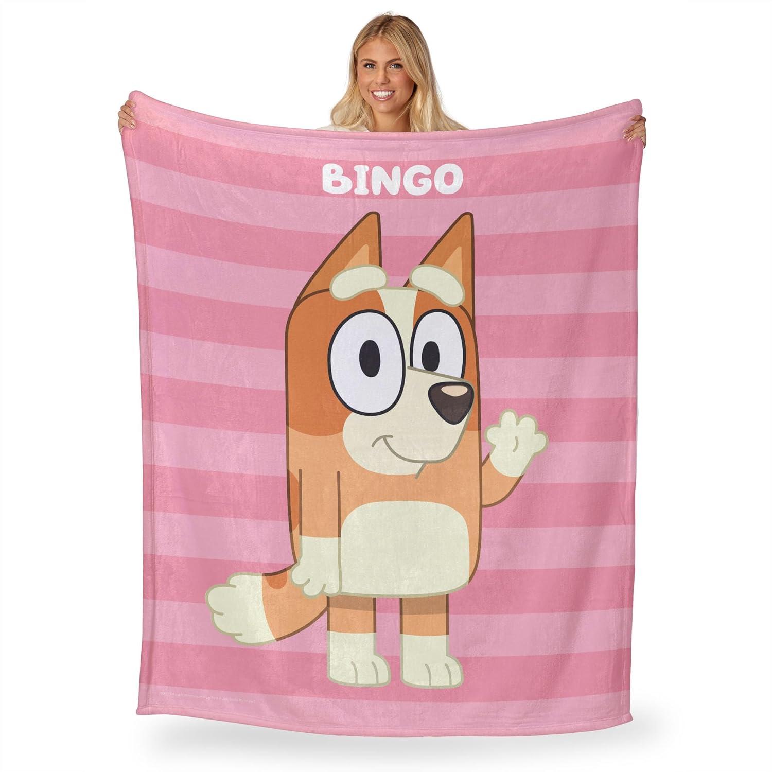 imageNorthwest Bluey Silk Touch Throw Blanket 50 x 60 Roll Call BanditRoll Call Bingo