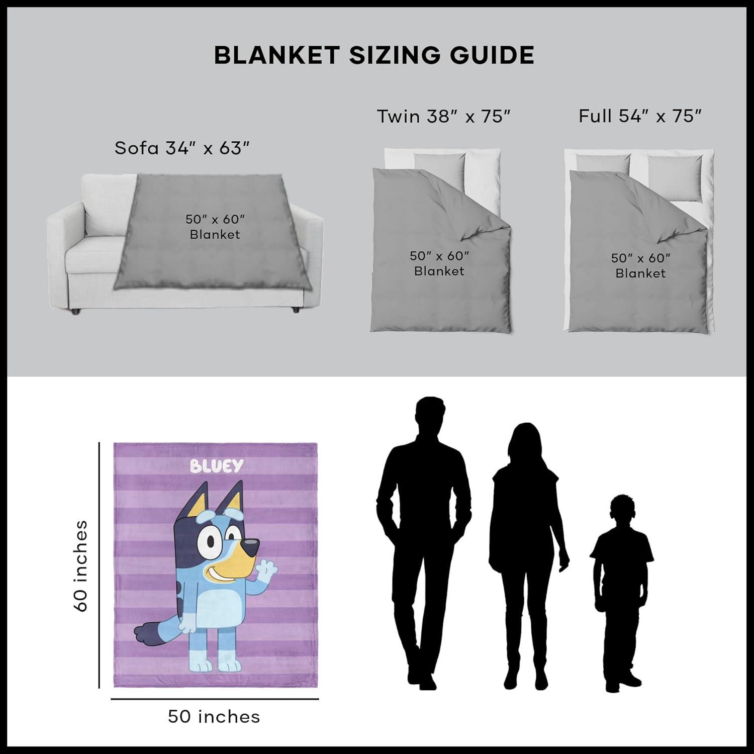 imageNorthwest Bluey Silk Touch Throw Blanket 50 x 60 Roll Call BanditRoll Call Bluey