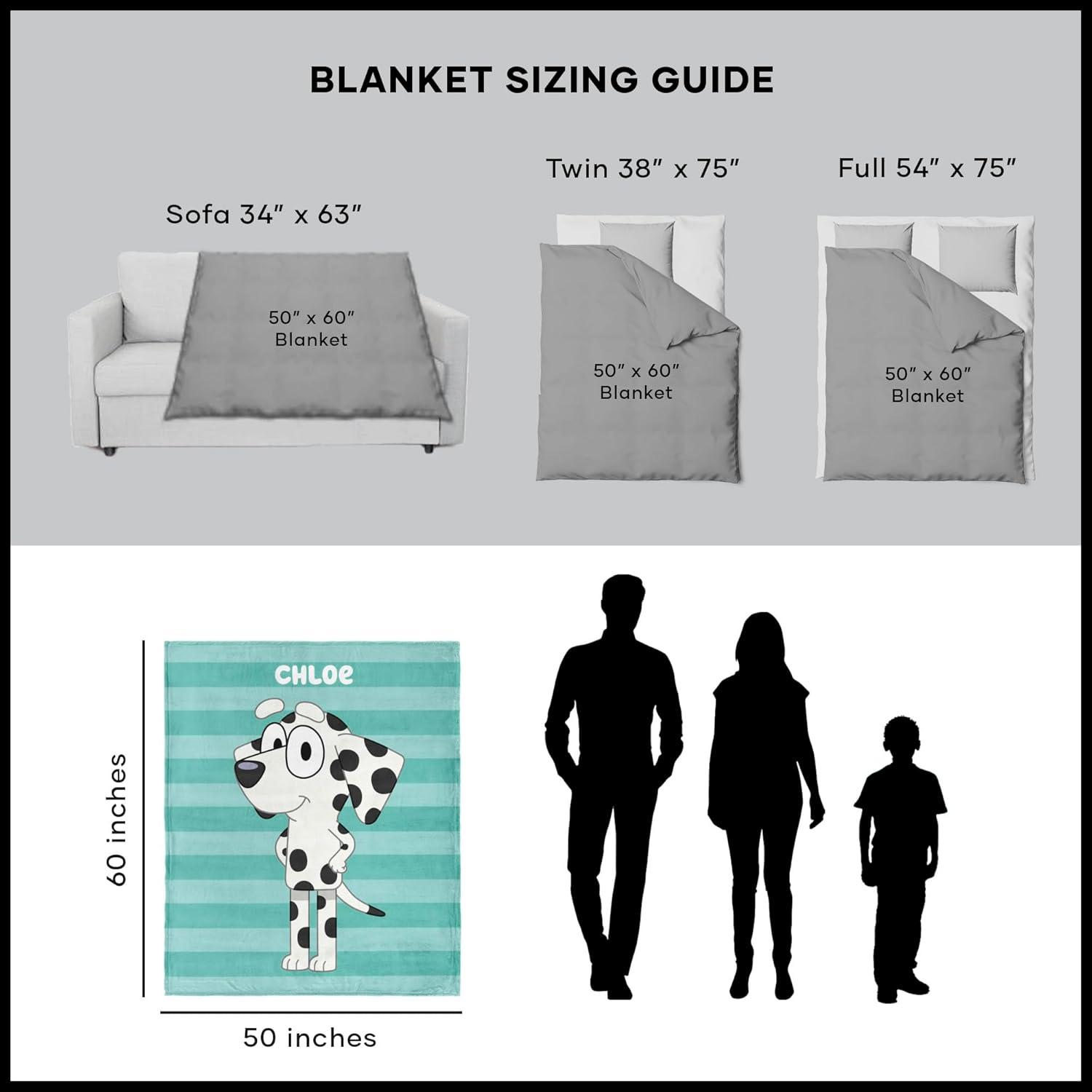 imageNorthwest Bluey Silk Touch Throw Blanket 50 x 60 Roll Call BanditRoll Call Chloe