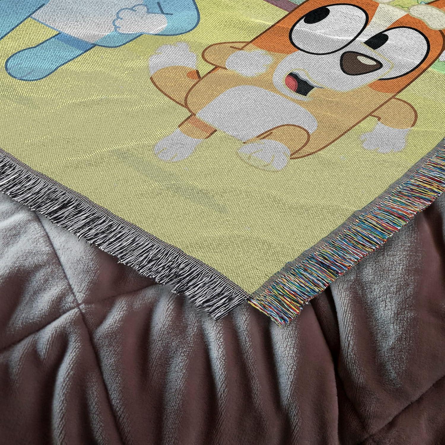 imageNorthwest Bluey Woven Tapestry Throw Blanket 48 x 60 Family DayJogging Bluey