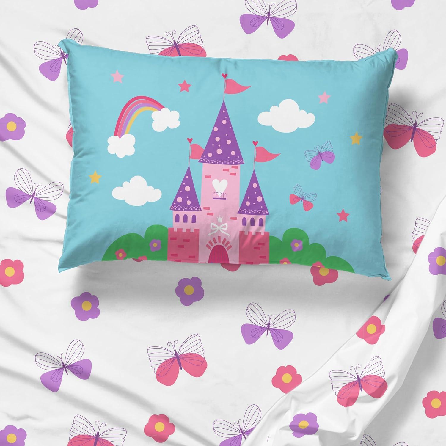 imageSunny Side Up Bluey amp Friends Full Sheet Set 4 Piece Kids Bedding Set Includes Pillow Cover Super Soft Microfiber SheetsWhite Magic Castle