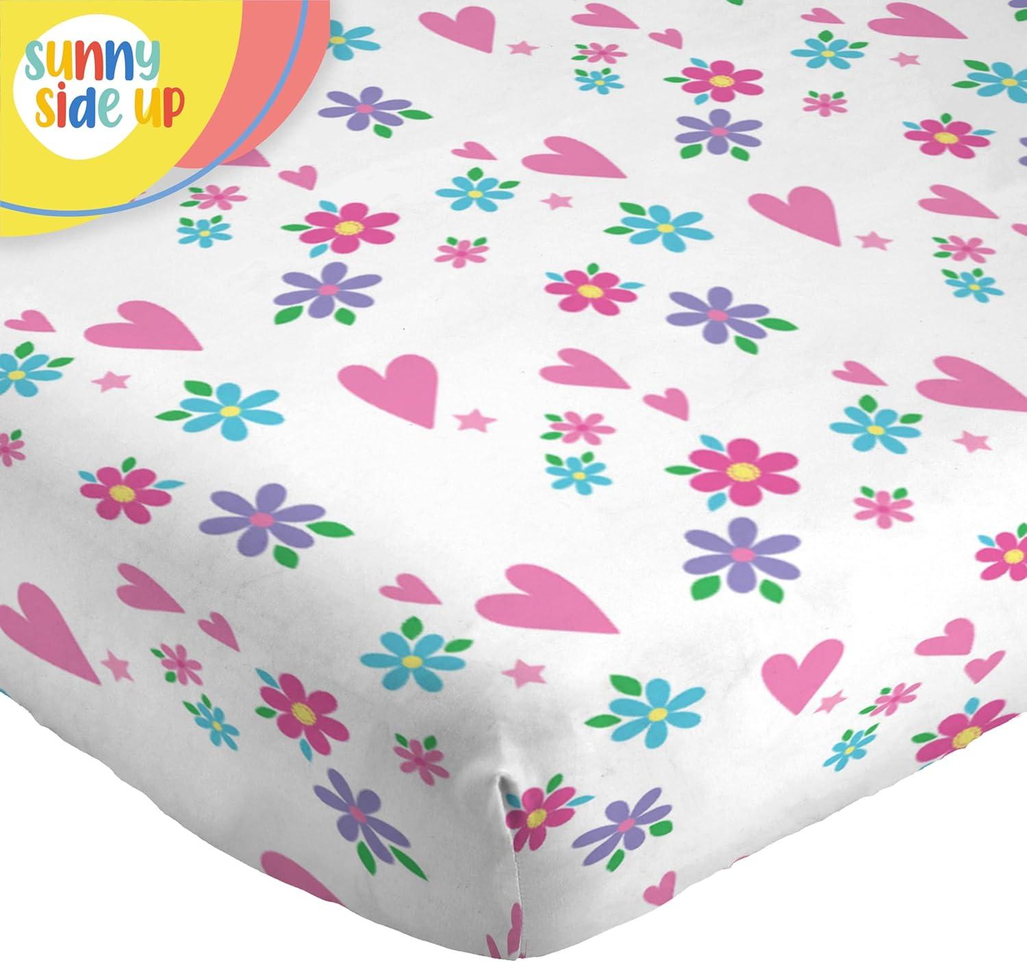 imageSunny Side Up Bluey amp Friends Full Sheet Set 4 Piece Kids Bedding Set Includes Pillow Cover Super Soft Microfiber SheetsWhite Rainbow Unicorn