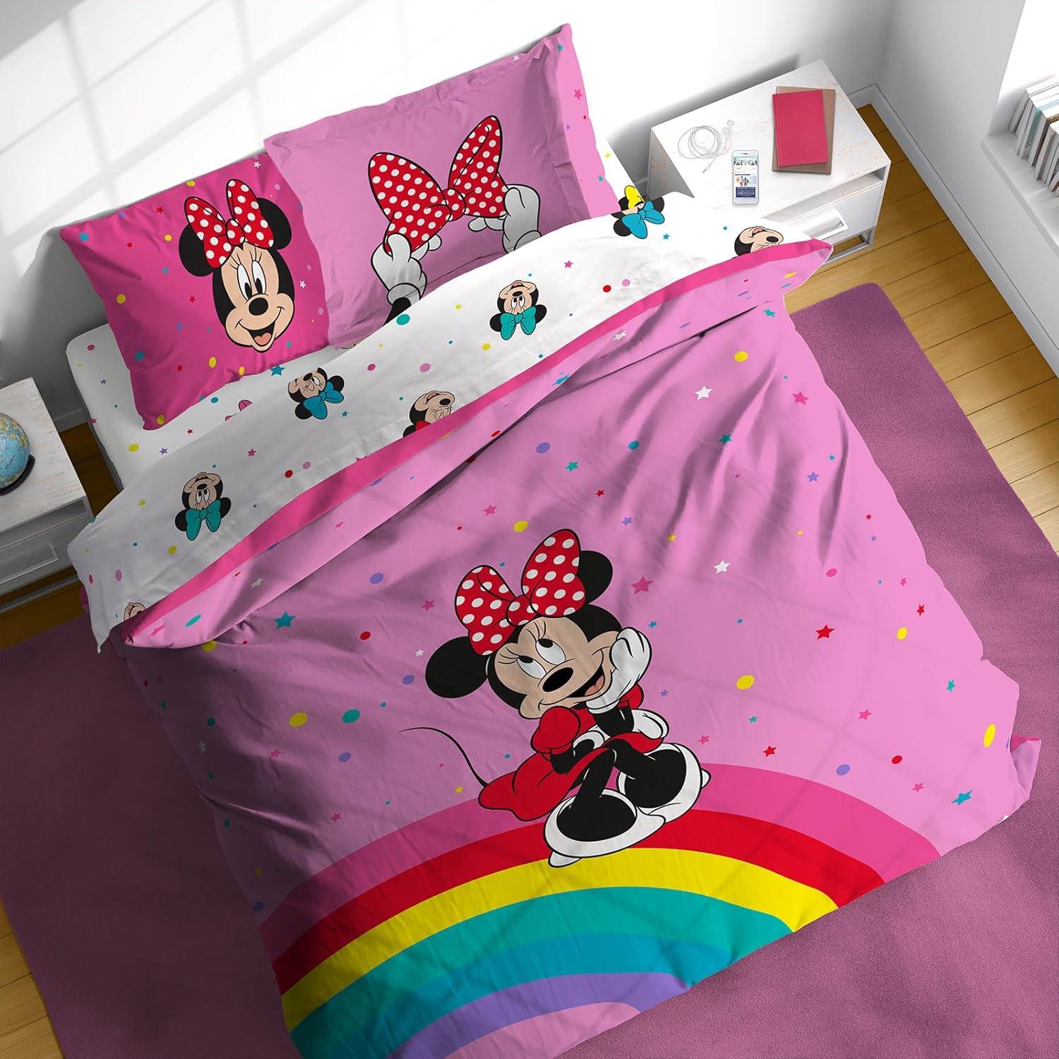 imageSunny Side Up Bluey amp Friends Toddler Comforter Set 4 Piece Preschool Bedding Includes Comforter Sheets amp Pillow Cover Super Soft Microfiber Bed SetPink Minnie Mouse