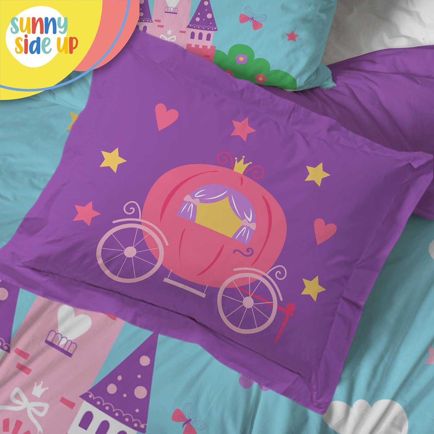 imageSunny Side Up Bluey amp Friends Toddler Comforter Set 4 Piece Preschool Bedding Includes Comforter Sheets amp Pillow Cover Super Soft Microfiber Bed SetMulti Magic Castle