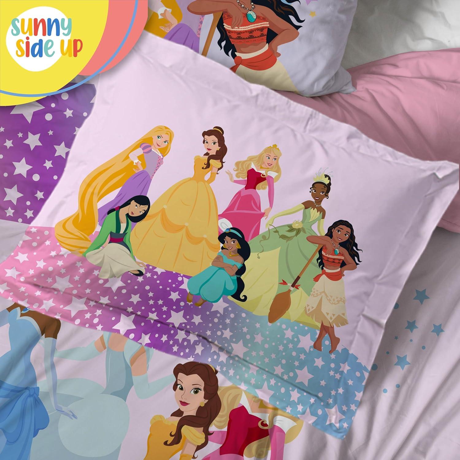 imageSunny Side Up Bluey amp Friends Toddler Comforter Set 4 Piece Preschool Bedding Includes Comforter Sheets amp Pillow Cover Super Soft Microfiber Bed SetPink Princess