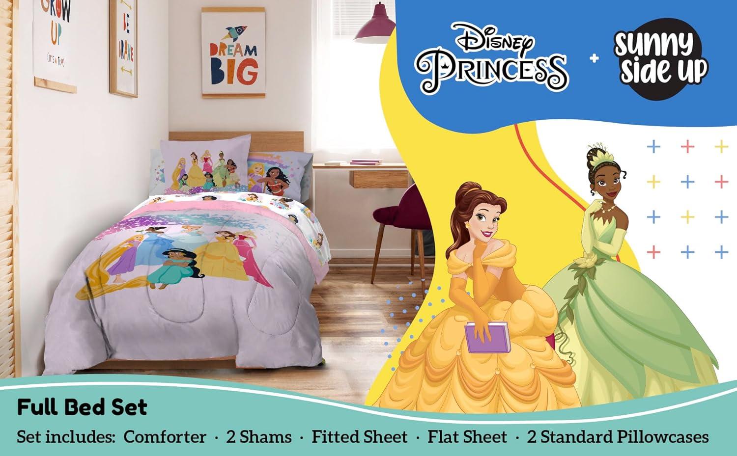imageSunny Side Up Bluey amp Friends Toddler Comforter Set 4 Piece Preschool Bedding Includes Comforter Sheets amp Pillow Cover Super Soft Microfiber Bed SetPink Princess