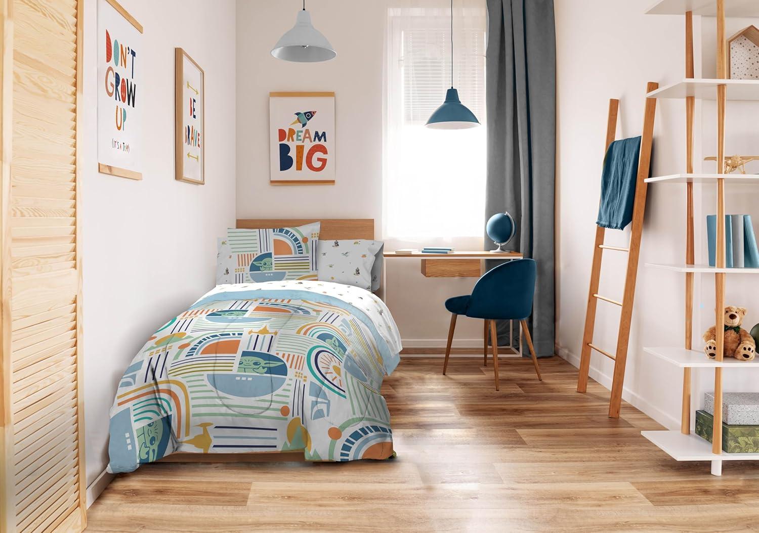imageSunny Side Up Bluey amp Friends Toddler Comforter Set 4 Piece Preschool Bedding Includes Comforter Sheets amp Pillow Cover Super Soft Microfiber Bed SetMulti the Mandalorian
