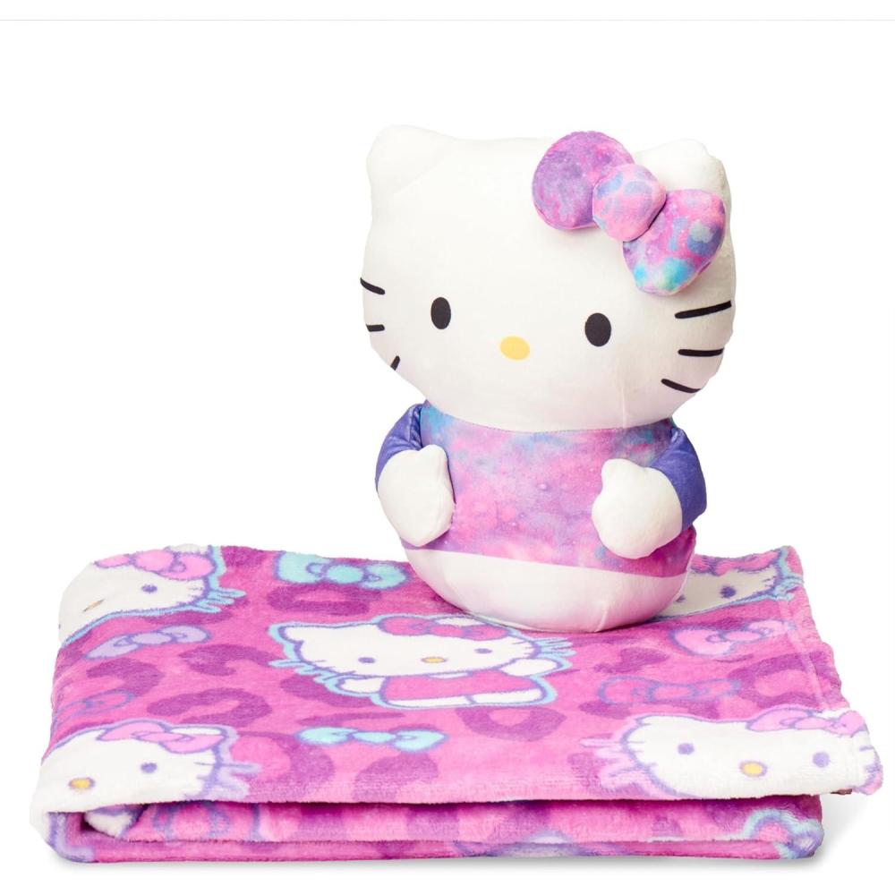 imageBluey Throw amp Plush Hugger Set 50x60 Silk Touch Blanket with 3D Character Pillow  Soft Cozy Blanket for Kids and ToddlersHello Hugs