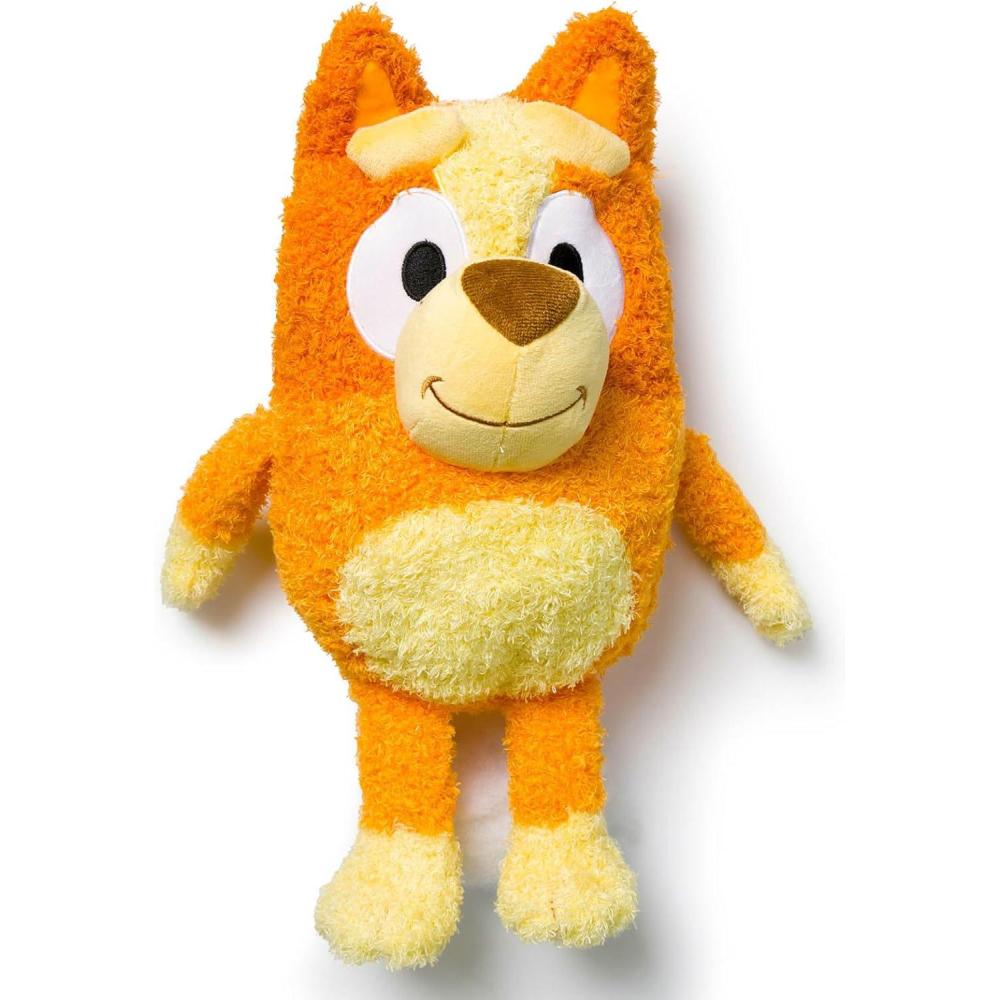 imageJay Franco Bluey Plush Pillow Buddy Soft Plushie Stuffed Pillow 17 Inches Orange BingoOrange Bingo