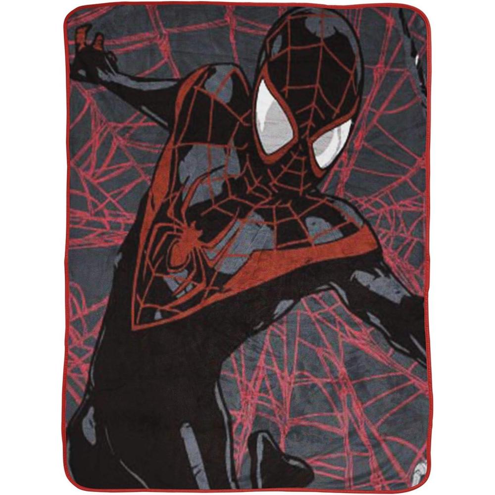 imageJay Franco Bluey amp Bingo Plush Throw Blanket for Boys amp Girls 46 x 60 Soft Fleece Kids Blanket for Bedroom Couch amp Travel Official Licensed ProductBlack Spiderman