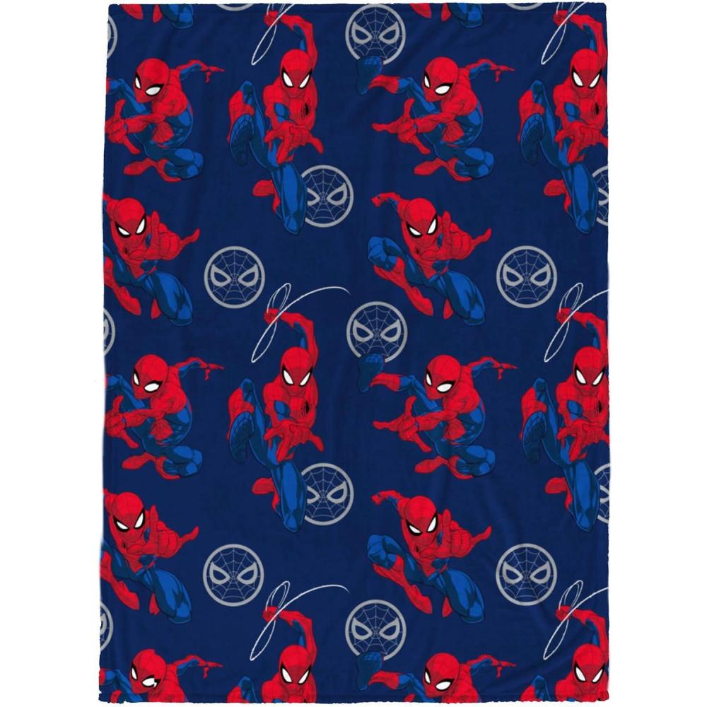 imageJay Franco Bluey amp Bingo Plush Throw Blanket for Boys amp Girls 46 x 60 Soft Fleece Kids Blanket for Bedroom Couch amp Travel Official Licensed ProductNavy Spiderman
