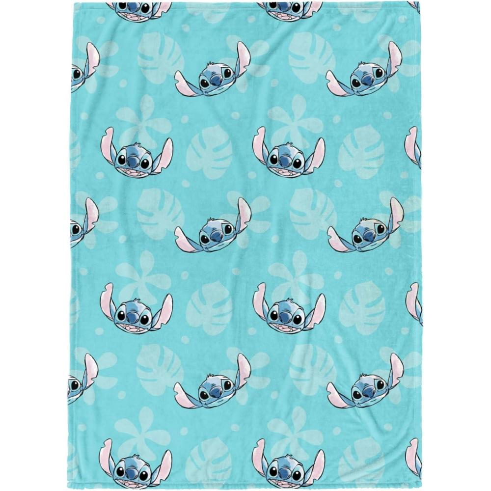 imageJay Franco Bluey amp Bingo Plush Throw Blanket for Boys amp Girls 46 x 60 Soft Fleece Kids Blanket for Bedroom Couch amp Travel Official Licensed ProductBlue Lilo Stitch
