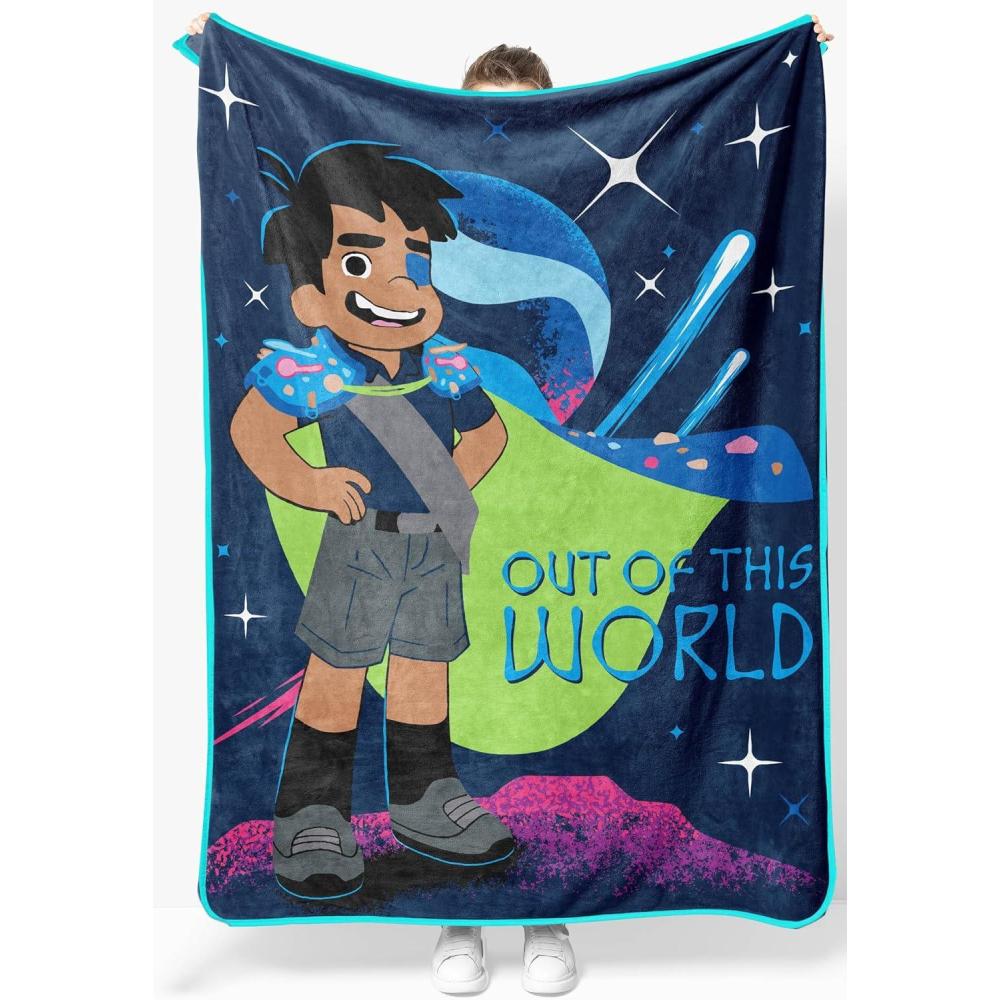 imageJay Franco Bluey amp Bingo Plush Throw Blanket for Boys amp Girls 46 x 60 Soft Fleece Kids Blanket for Bedroom Couch amp Travel Official Licensed ProductBlue Elio