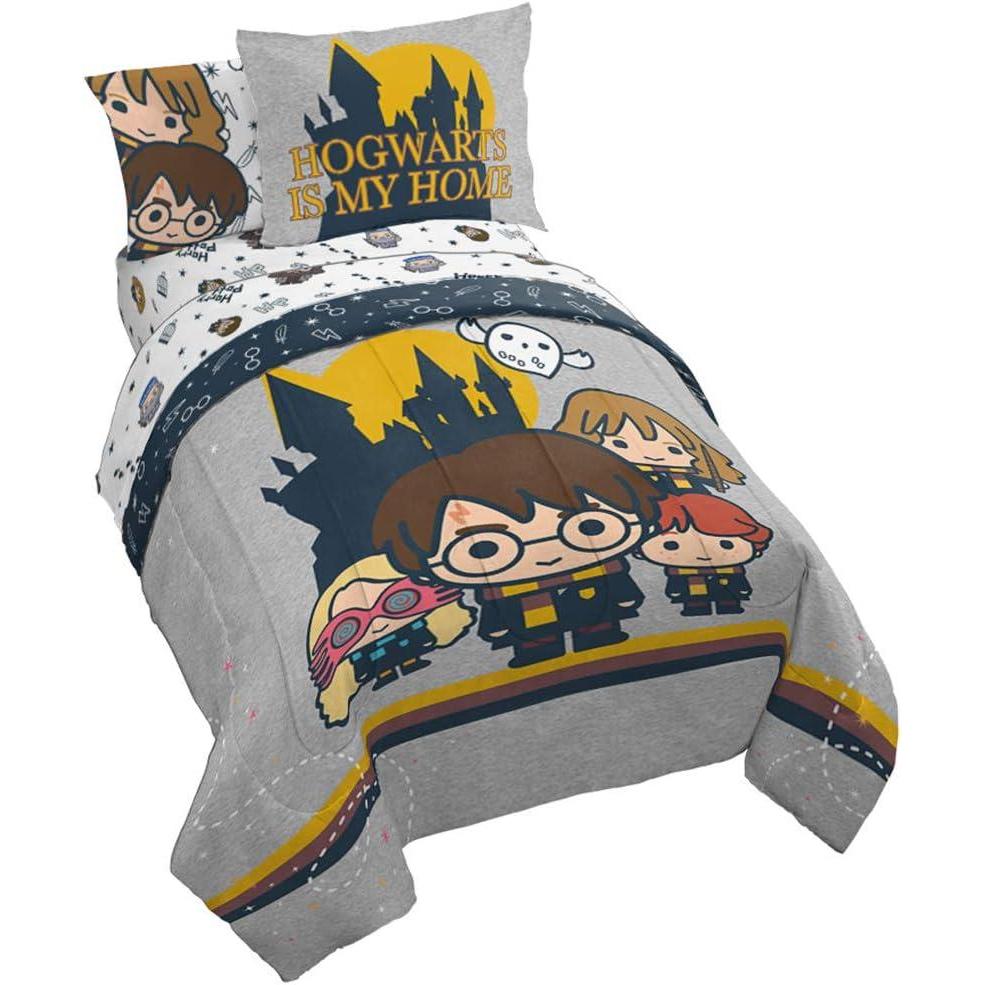 imageJay Franco Bluey amp Bingo Twin Comforter Set  5 Piece Bed Set Includes Sheet Set amp Pillow Covers  Super Soft Clouds amp Stars Kids BeddingHarry Potter Charms
