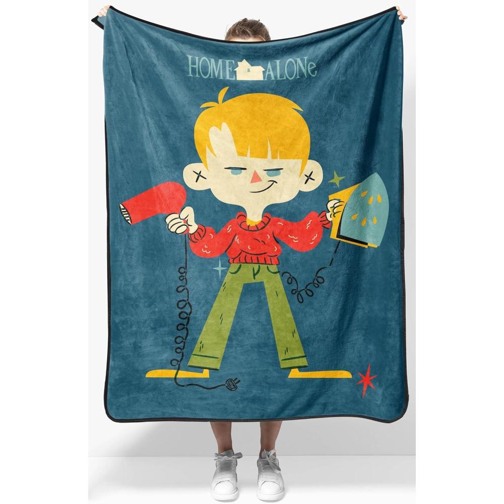 imageJay Franco Kids Plush Throw Blanket Soft amp Comfy Throw for Couch or Bed Cozy Home Dcor for Living Room amp Bedroom Multi Bluey 46x60 Throw BlanketBlue Home Alone