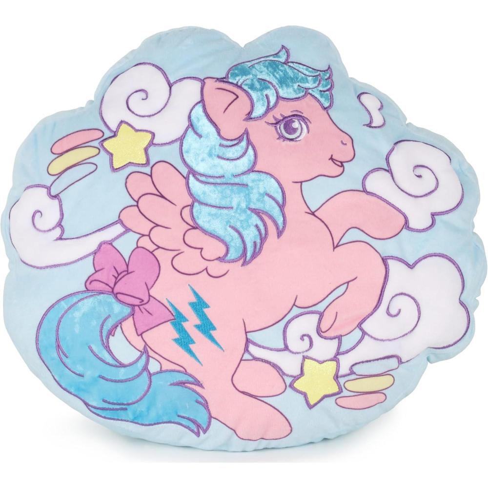 imageJay Franco Polyester Bluey Shaped Decorative Pillow  Kids Super Soft Throw Plush Pillow  Measures 17 Inches Official Bluey ProductBlue  My Little Pony