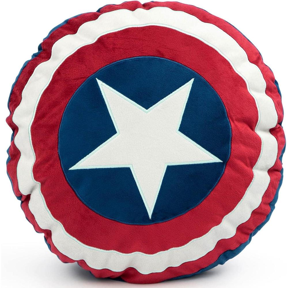 imageJay Franco Polyester Bluey Shaped Decorative Pillow  Kids Super Soft Throw Plush Pillow  Measures 17 Inches Official Bluey ProductMulti  Captain America