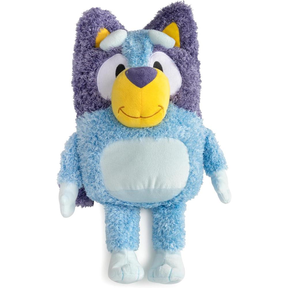 imageJay Franco Weighted Bluey Plush Pillow Buddy 25 lbs Soft Plushie Stuffed Pillow 17 Inches Blue Bluey