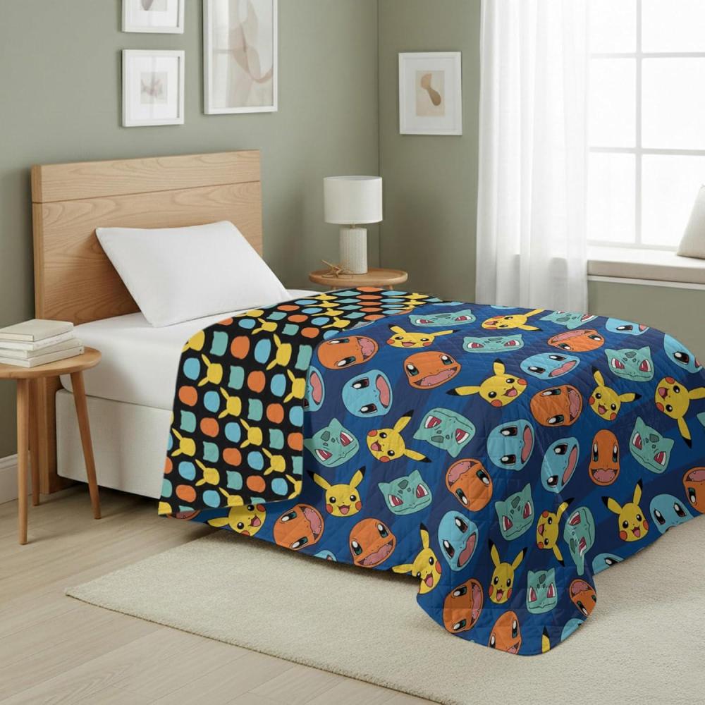 imageNorthwest Bluey Goofing Around Quilted Throw Blanket Official Cartoon Throw Blanket Featuring Bluey for Adults Boys Girls Bed Couch or Playroom 60 x 80 InchesStriped Favorites