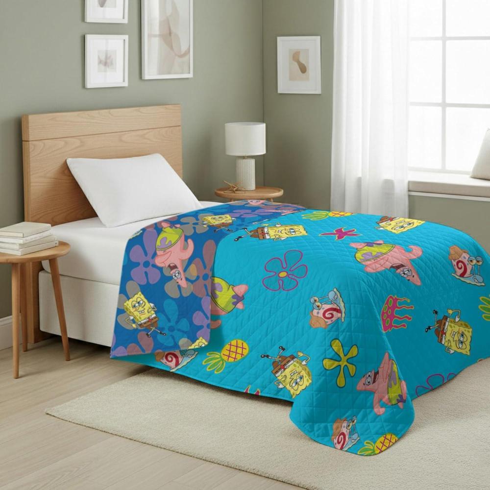 imageNorthwest Bluey Goofing Around Quilted Throw Blanket Official Cartoon Throw Blanket Featuring Bluey for Adults Boys Girls Bed Couch or Playroom 60 x 80 InchesTropical Waltz