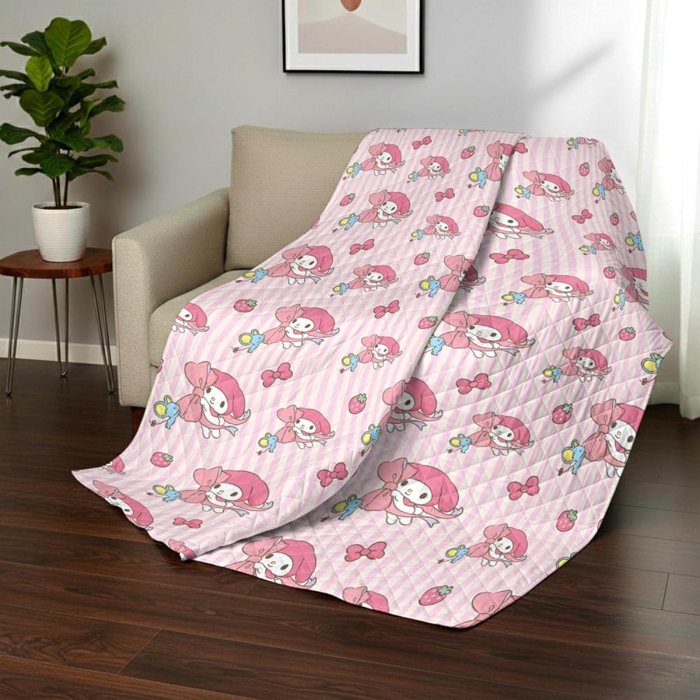 imageNorthwest Bluey Goofing Around Quilted Throw Blanket Official Cartoon Throw Blanket Featuring Bluey for Adults Boys Girls Bed Couch or Playroom 60 x 80 InchesStripes