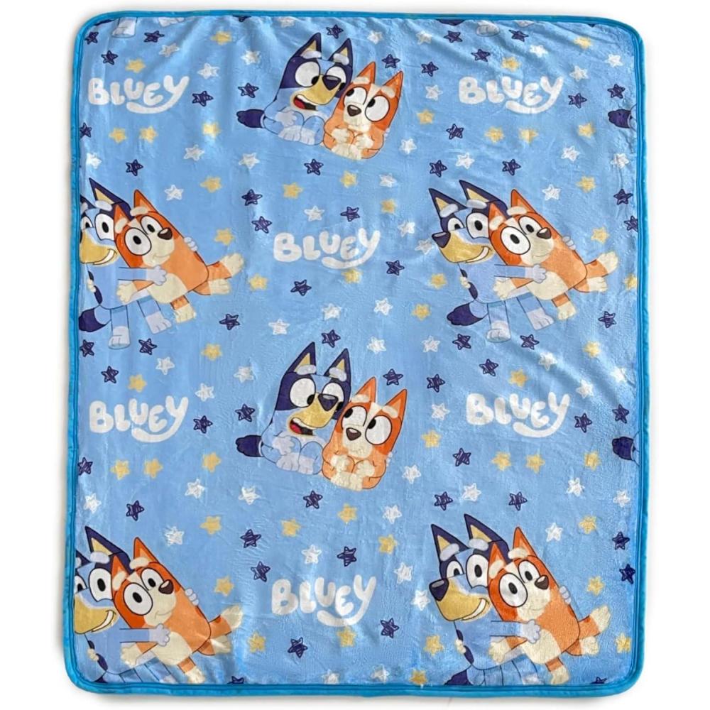 imageNorthwest Bluey Silk Touch Sherpa Throw Blanket 50 x 60 Family ChristmasHappy Times