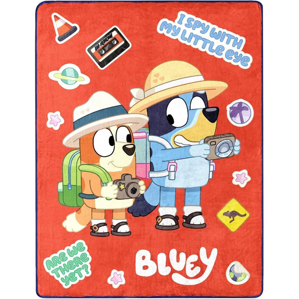 imageNorthwest Bluey Silk Touch Throw Blanket 50 x 60 Roll Call BanditRoad Trip