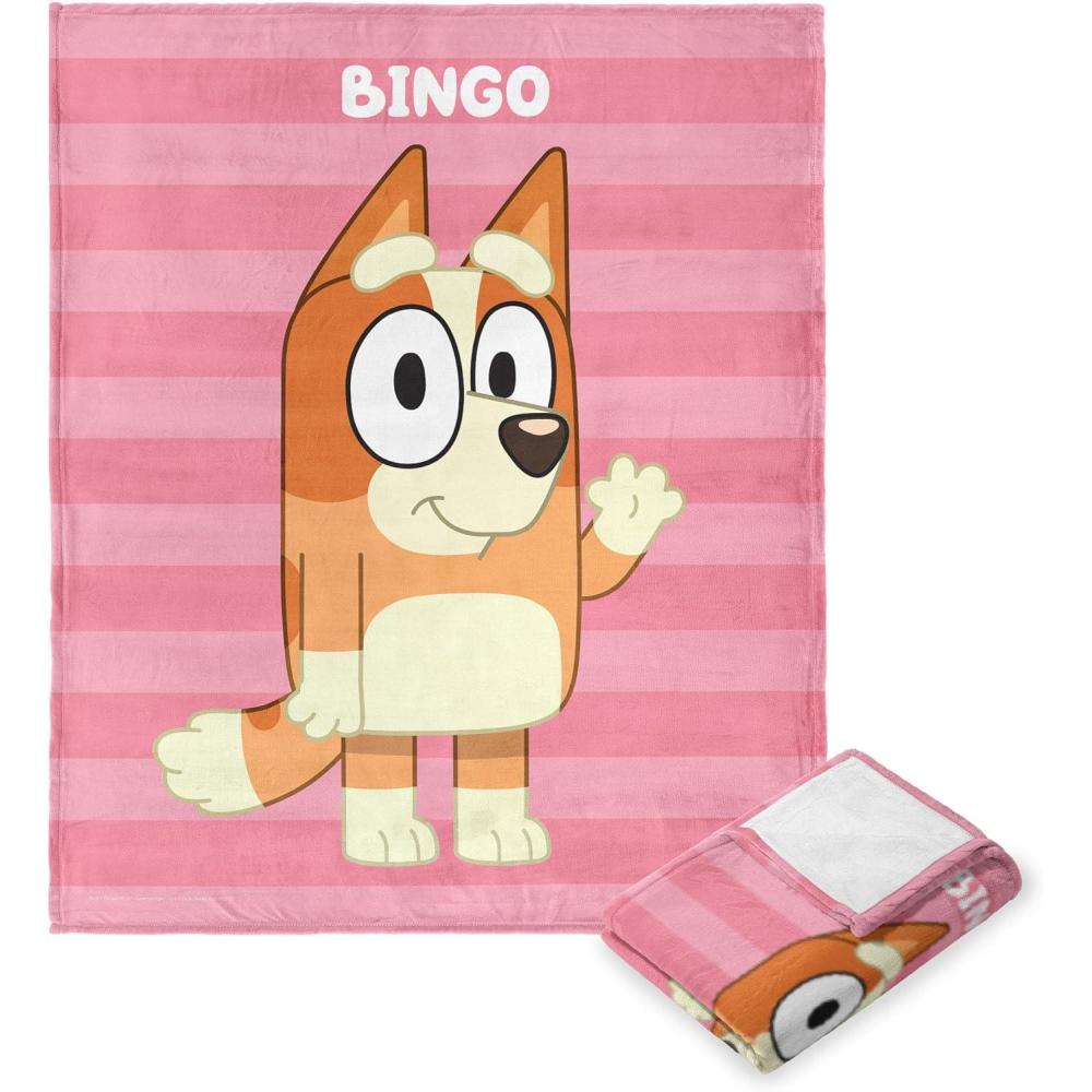 imageNorthwest Bluey Silk Touch Throw Blanket 50 x 60 Roll Call BanditRoll Call Bingo