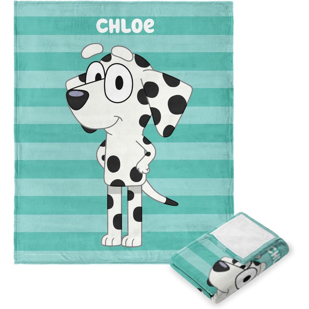 imageNorthwest Bluey Silk Touch Throw Blanket 50 x 60 Roll Call BanditRoll Call Chloe