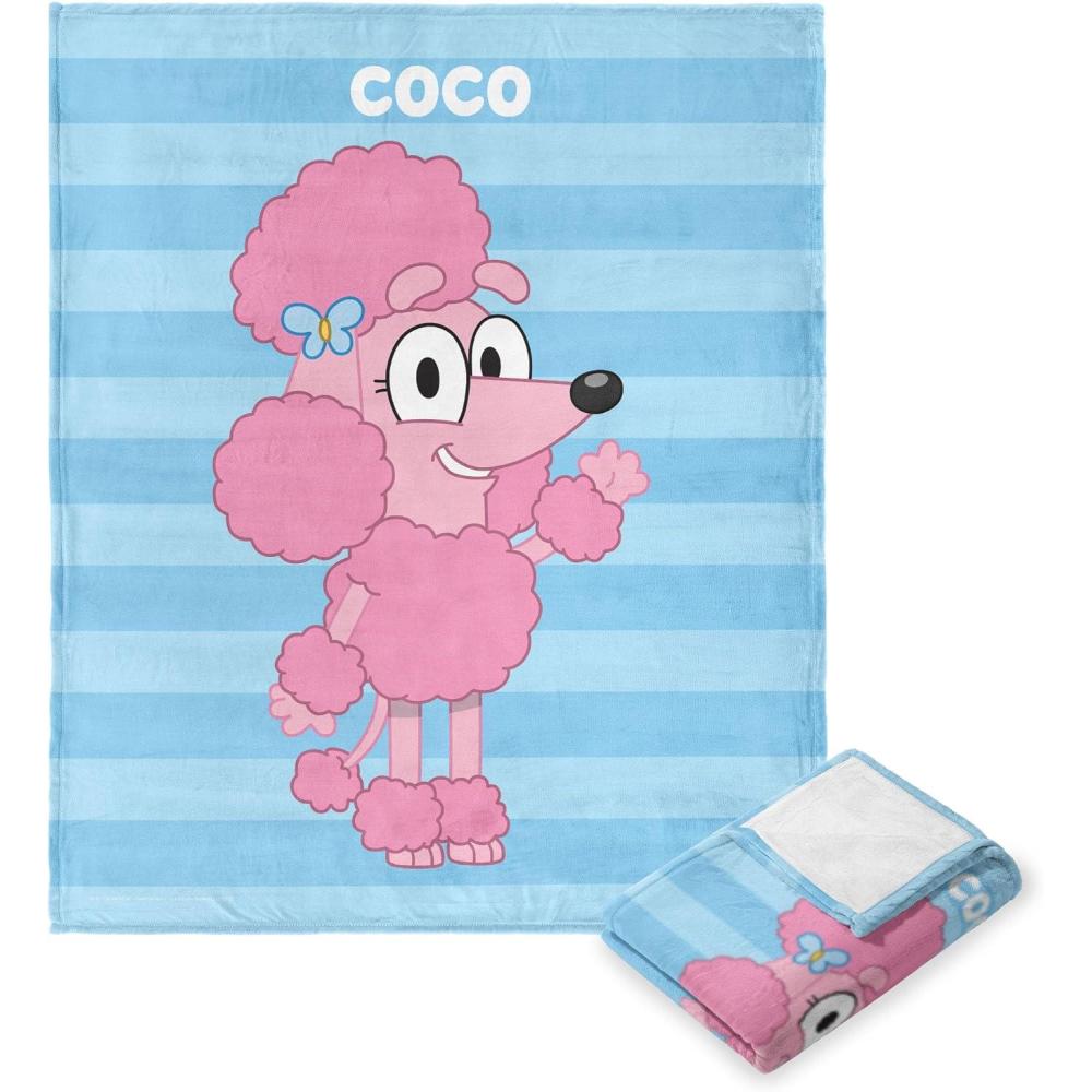 imageNorthwest Bluey Silk Touch Throw Blanket 50 x 60 Roll Call BanditRoll Call Coco