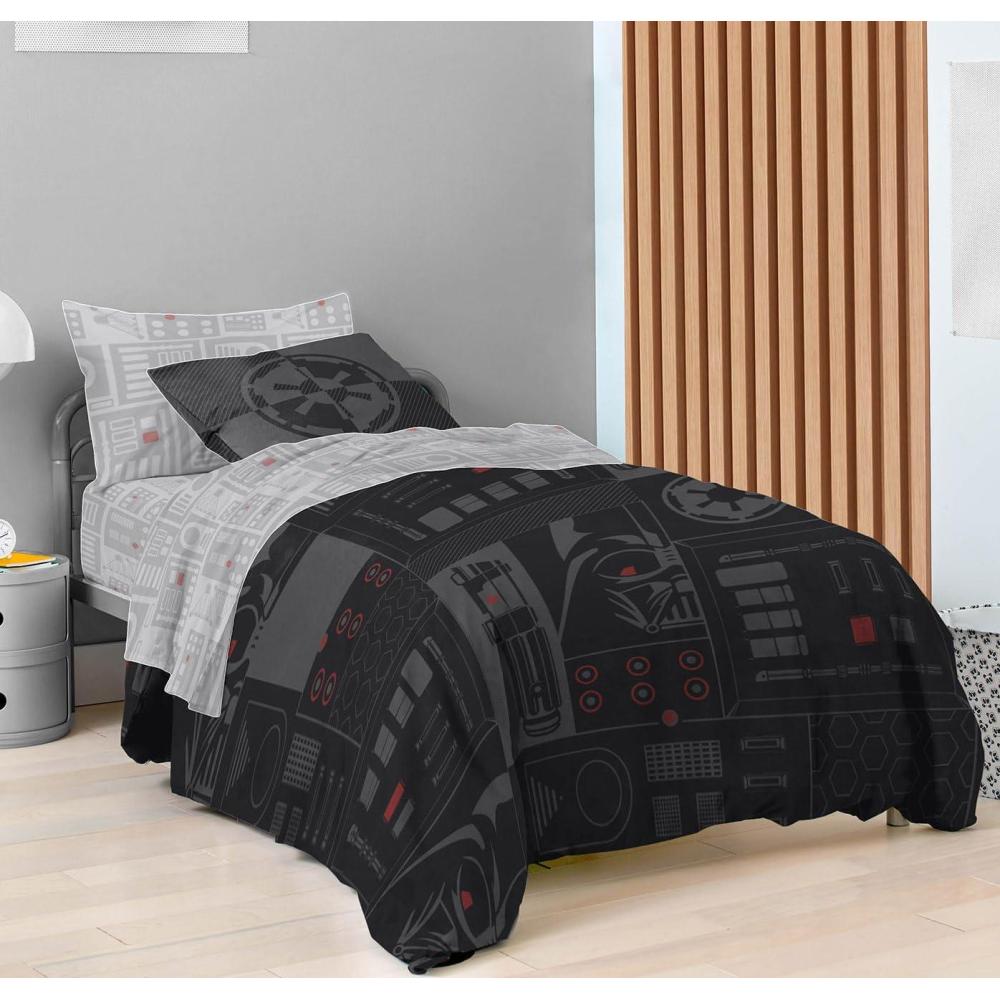 imageSaturday Park Bluey and Bingo Rainbow Clouds Full Bed Set  7 Piece 100 Organic Cotton Bedding with Duvet Cover and Sheets  GOTS amp OekoTEX CertifiedBlack  Star Wars