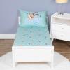 Bluey 4 Piece Toddler Bedding Set – Includes Comforter, Sheet Set – Fitted Top Sheet Reversible Pillowcase for Boys or Girls Bed, Blue(Bluey Sheet Set)