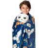 Bluey Throw & Plush Hugger Set, 50″x60″ Silk Touch Blanket with 3D Character Pillow – Soft, Cozy Blanket for Kids and Toddlers(Hedwig)