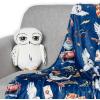 Bluey Throw & Plush Hugger Set, 50″x60″ Silk Touch Blanket with 3D Character Pillow – Soft, Cozy Blanket for Kids and Toddlers(Hedwig)