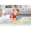 Jay Franco Bluey Early Education Learning Blanket – Measures 60 x 90 Inches – Super Soft Plush Teaching Blanket for Children – Music, Vehicles & Animals Kids Bedding(Multi – Bluey)